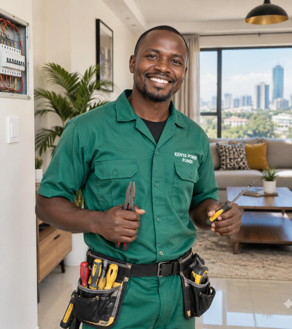 A tradesperson at work